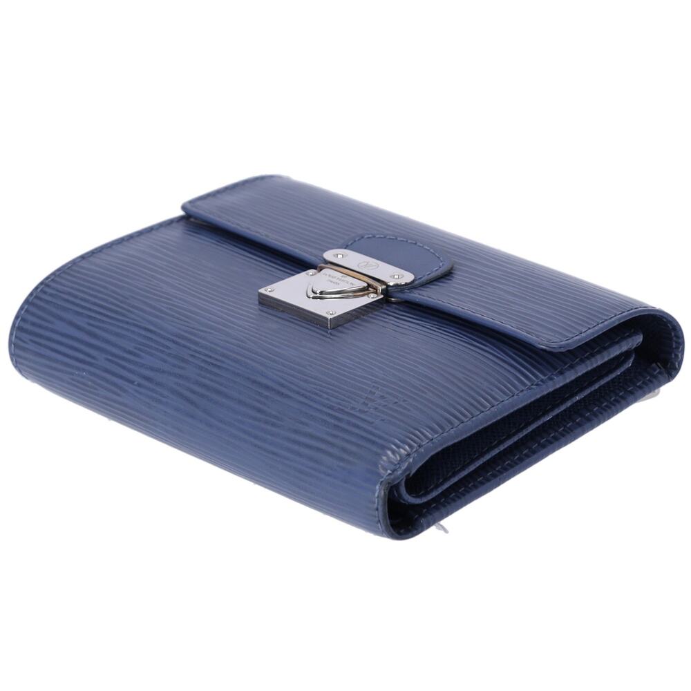Louis Vuitton Koala Trifold Wallet M5801G Blue Myrtilles Epi Leather - Picture 4 of 9